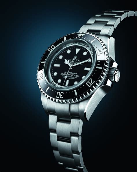 rolex deepsea on wrist.